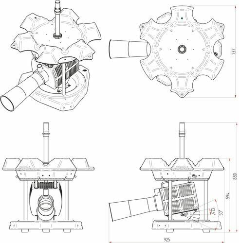 AirFlow 25 F AUGA Аэратор размеры