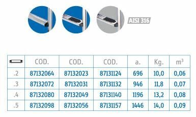 Лестница  2 ступени Flexinox muro 897132023